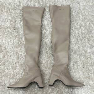 COPERNI faux leather over the knee boots